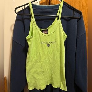 Y2K 2000 Harley Davidson Street Angel Milwaukee WI Tank top Large